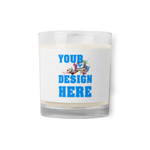 Glass jar soy wax candle