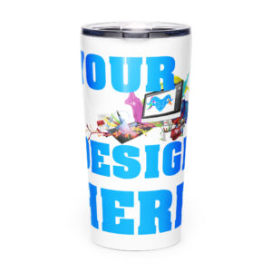 Tapered stainless steel tumbler