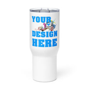 Travel mug with a handle
