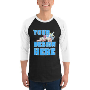 3/4 sleeve raglan shirt
