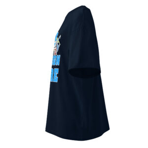 Unisex organic oversized high neck t-shirt