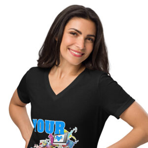 Women’s relaxed v-neck t-shirt